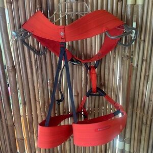 Black Diamond Vibrant Red Climbing Harness